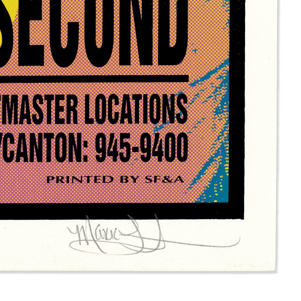 Hole: Live Through This Tour, 1994, Original Hand Signed Poster Art Gold & Silver Pawn Shop