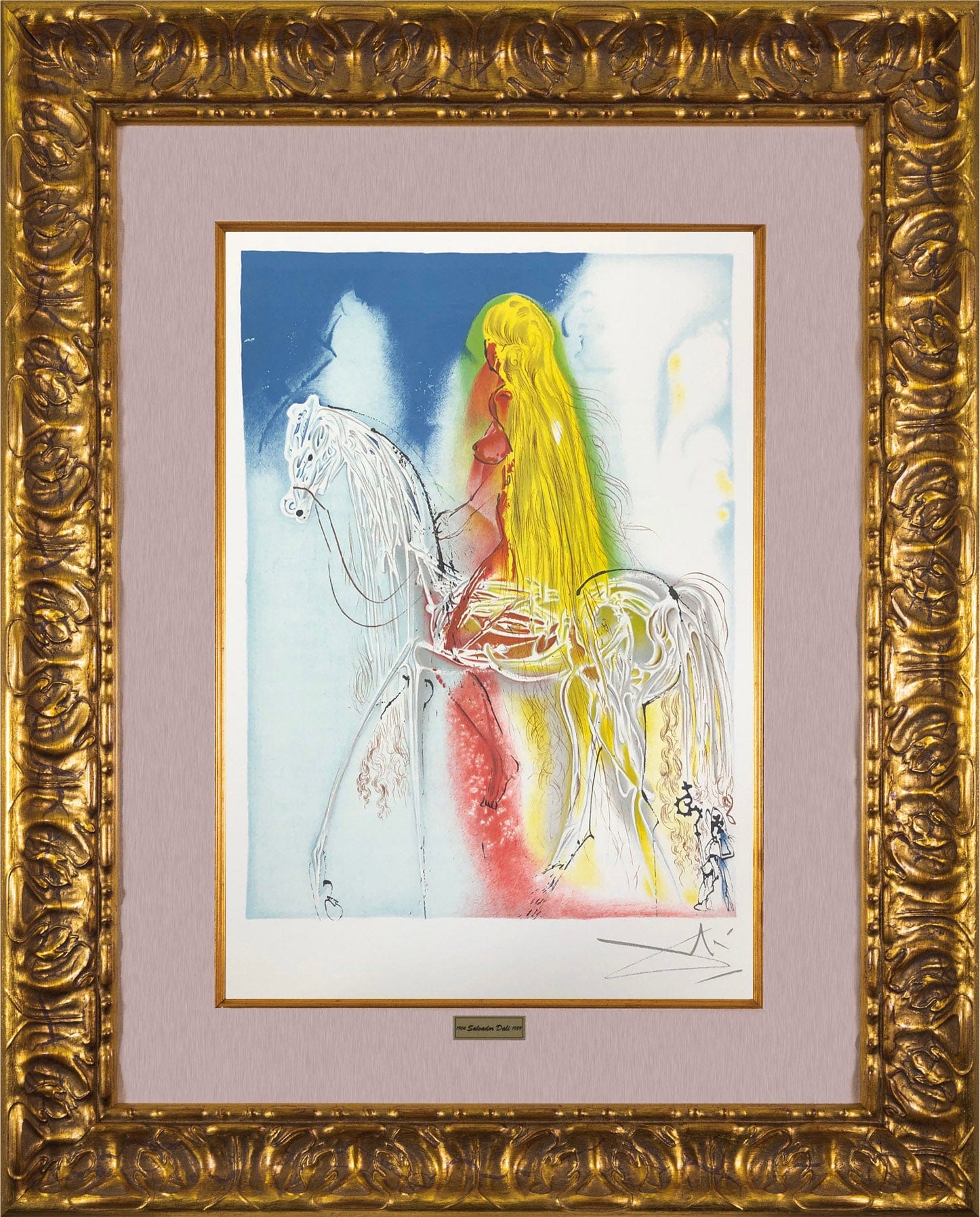 Salvador Dali "Lady Godiva" deals Lithographie