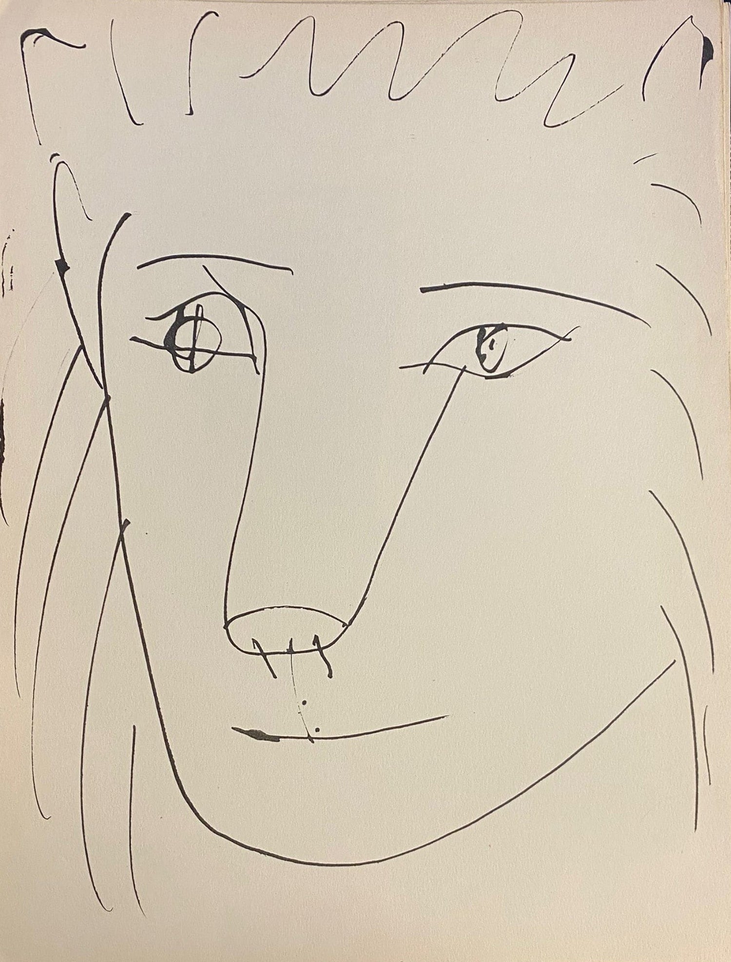 Pablo Picasso; Tete de Lion zoom