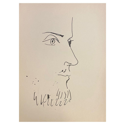 Pablo Picasso; Visage d’homme, profil droit thumb