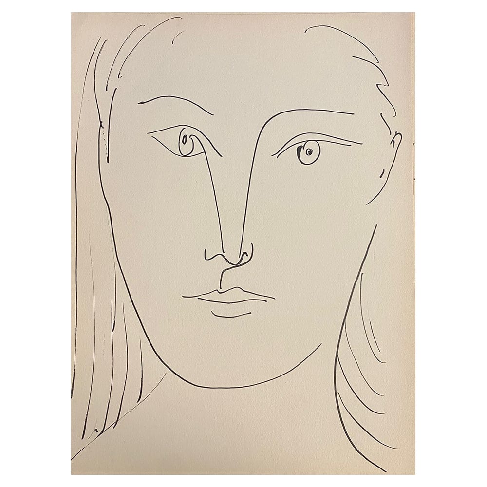 Pablo Picasso; Visage feminine, de face thumb