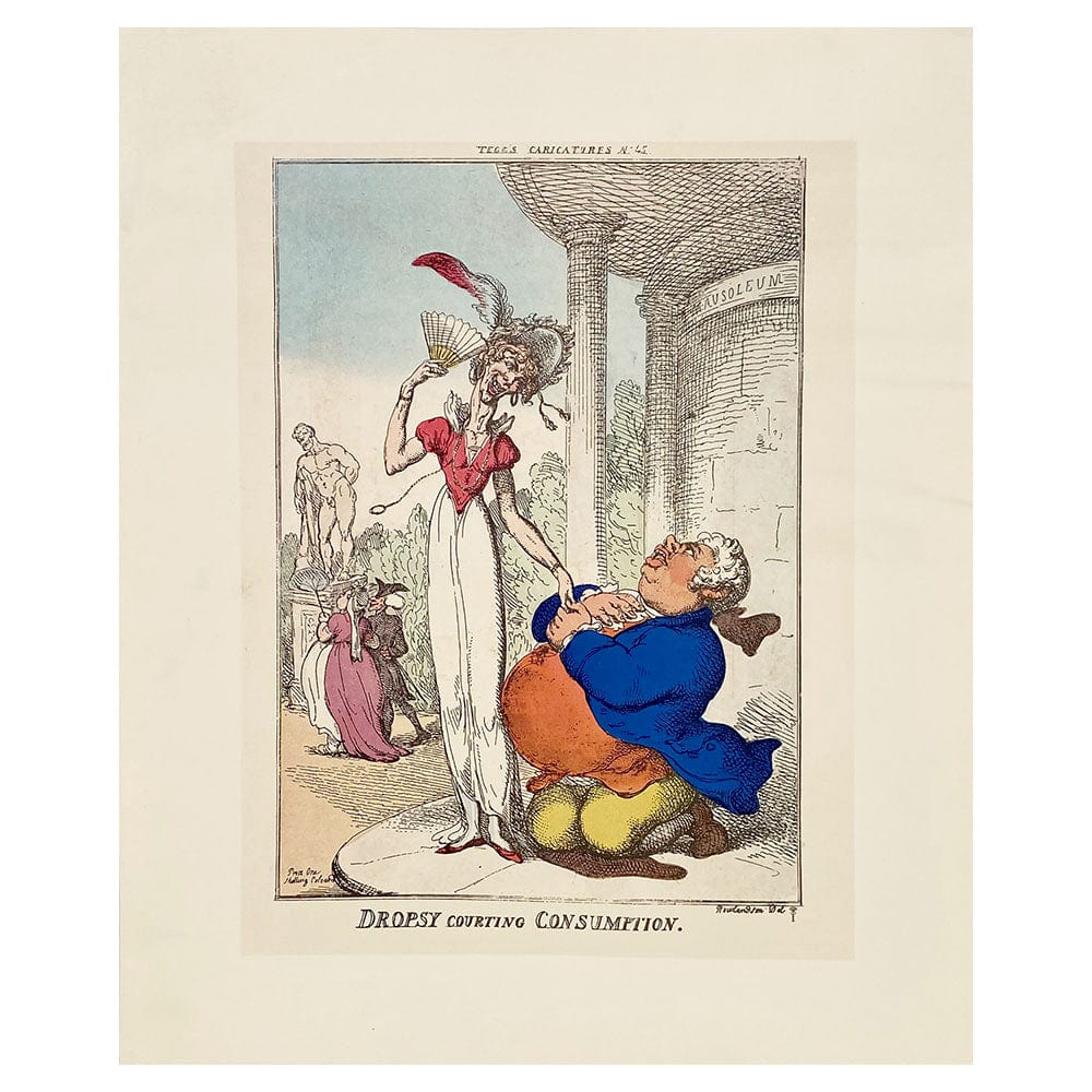 Thomas Rowlandson - Dropsy Courting Consumption thumb