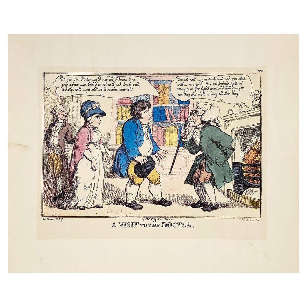 Thomas Rowlandson - A Visit to the Doctor thumb