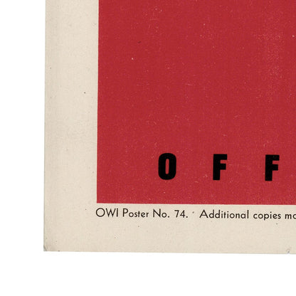 Original "IS YOUR TRIP NECESSARY? " 1943 OWI Poster No. 74 Art G S Pawn