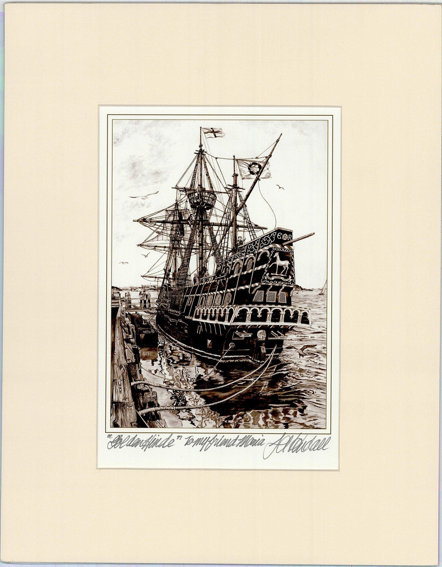 J.A. Kendall: Golden Hinde Art G S Pawn