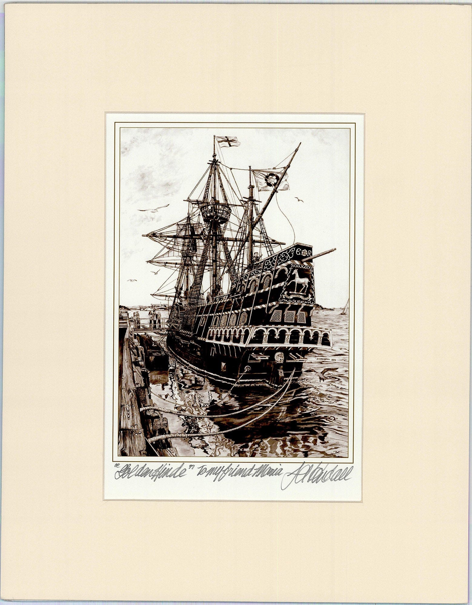 J.A. Kendall: Golden Hinde Art G S Pawn