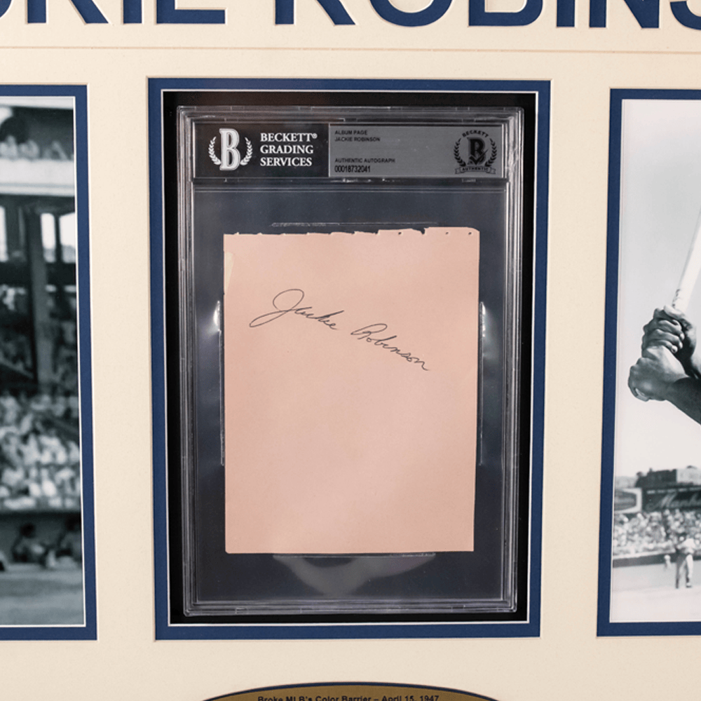 Jackie Robinson Autograph Gold & Silver Pawn Shop
