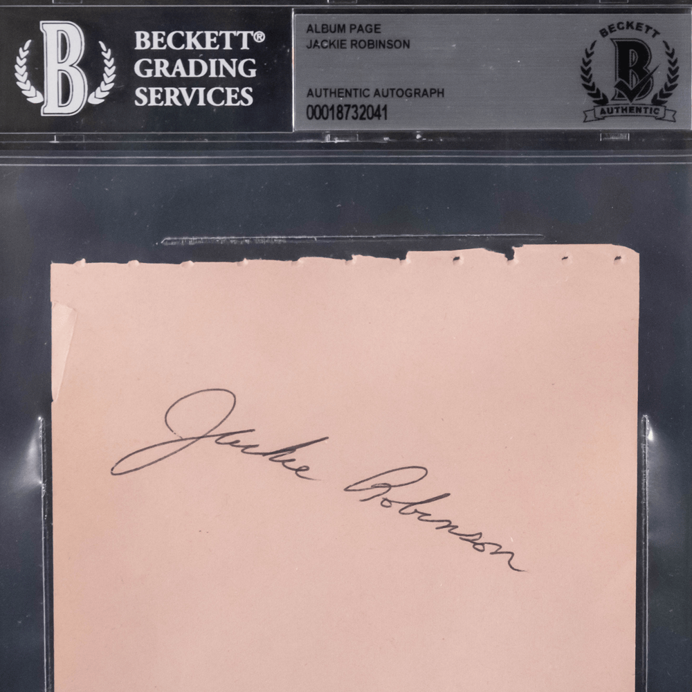 Jackie Robinson Autograph Gold & Silver Pawn Shop