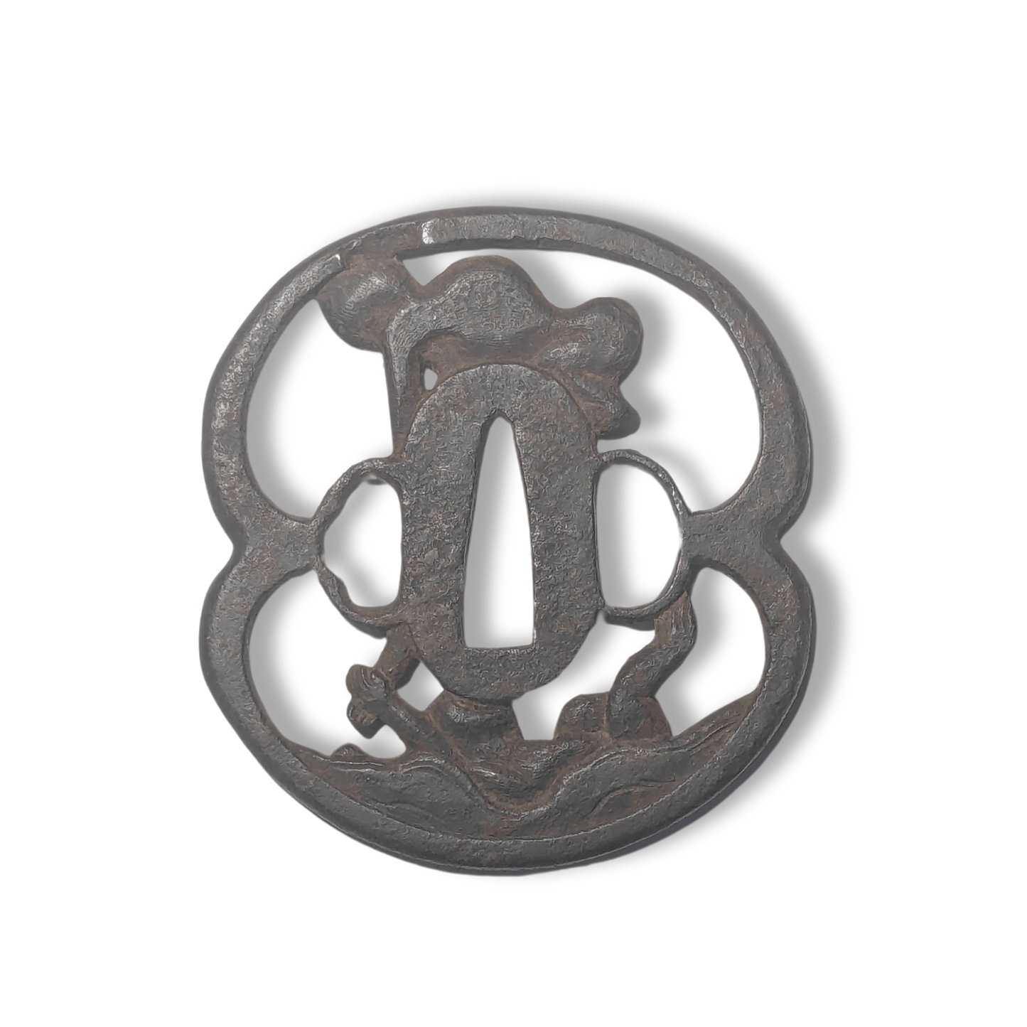 Japanese Sword Tsuba Back