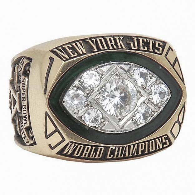 1968 New York Jets Super Bowl Ring Gold & Silver Pawn Shop