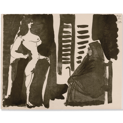 Pablo Picasso: Jeune Fille et Vielle Femme, from Toros, 1960 Art Gold & Silver Pawn Shop