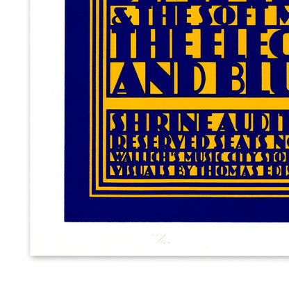 Jimi Hendrix: Electric Flag Hand Signed Lithograph AOR 3.72 Art Gold & Silver Pawn Shop