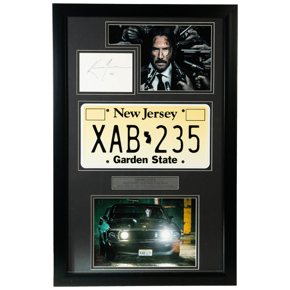 Keanu Reeves Autographed John Wick Memorabilia Gold & Silver Pawn Shop