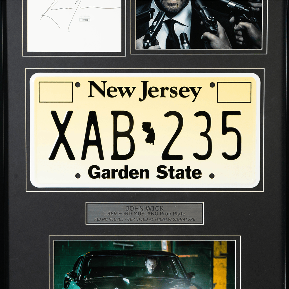 Keanu Reeves Autographed John Wick Memorabilia Gold & Silver Pawn Shop