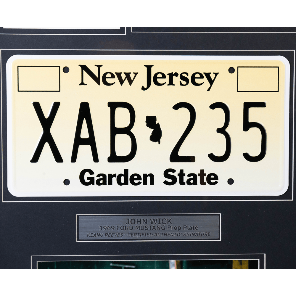 Keanu Reeves Autographed John Wick Memorabilia Gold & Silver Pawn Shop