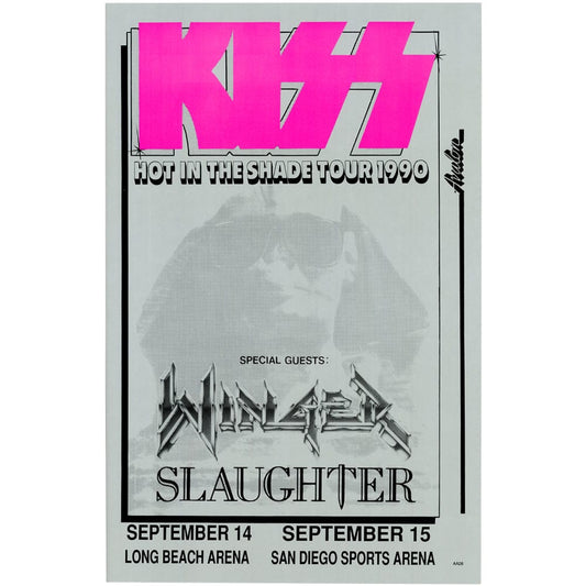 KISS: Hot in the Shade Tour 1990, Original Poster Art Gold & Silver Pawn Shop