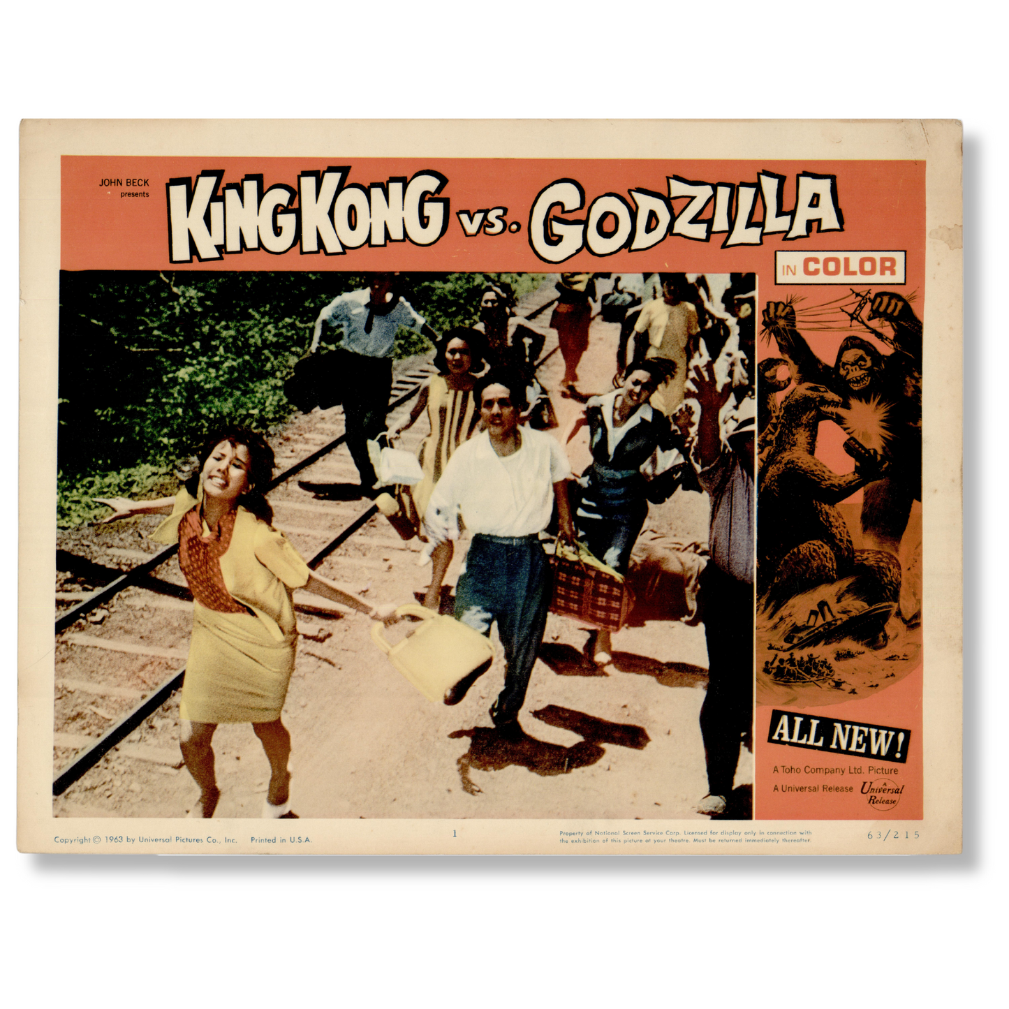 King Kong Vs. Godzilla Lobby Cards 8th Card