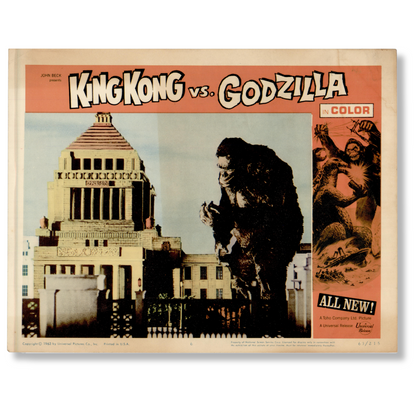 King Kong Vs. Godzilla Lobby Cards 4th Card