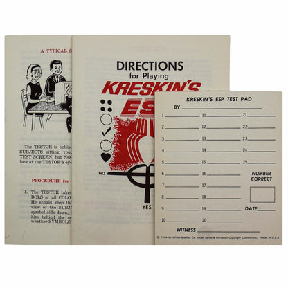 Kreskin's ESP Board Game Manual