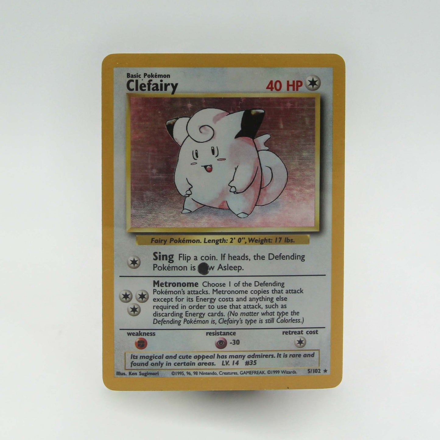 Clefairy Misprint Pokemon Card ZOOM