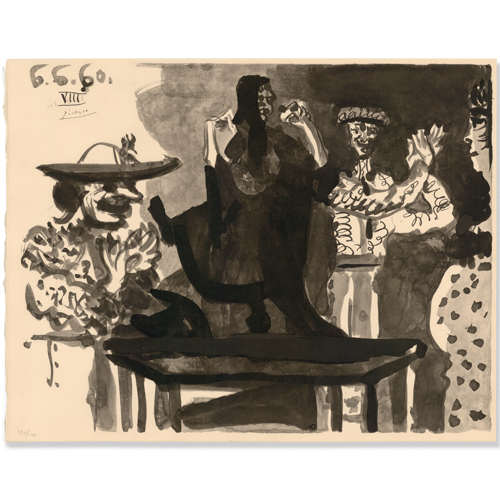 Pablo Picasso: La Danseuse sur la Table, from Toros, 1960