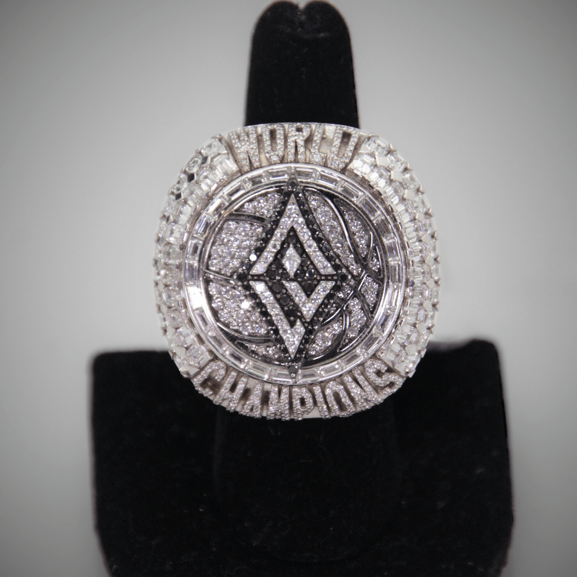 Las Vegas Aces Championship Ring Front View Zoomed