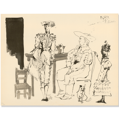 Pablo Picasso: Le Picador Attablé, from Toros, 1960