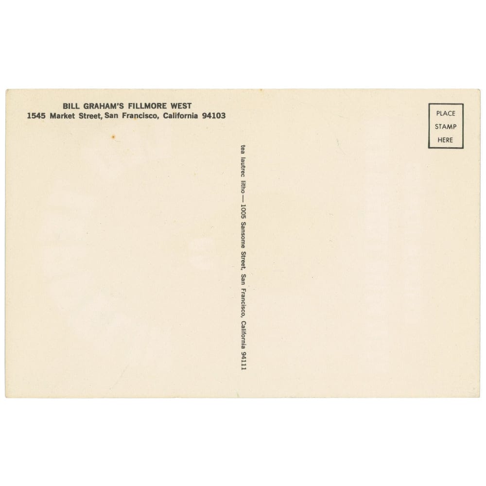 Led Zeppelin: Original 1969 Avocado Postcard BG170 Art Gold & Silver Pawn Shop