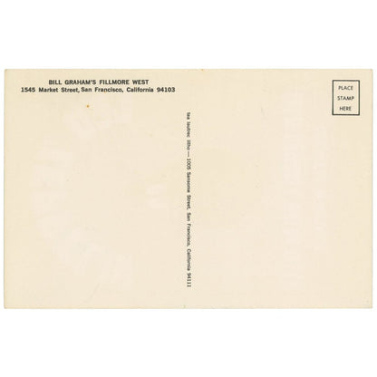 Led Zeppelin: Original 1969 Avocado Postcard BG170 Art Gold & Silver Pawn Shop