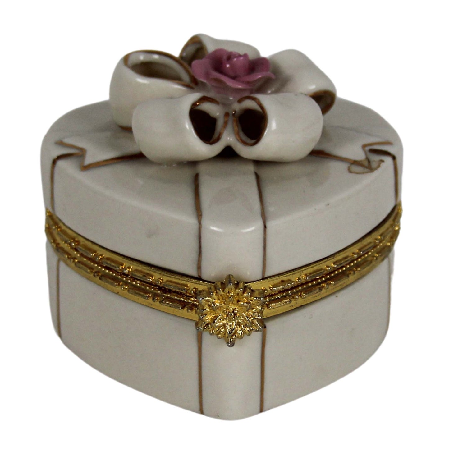 Lenox Treasures Of The Heart Porcelain Hinged Trinket Box ZOOM