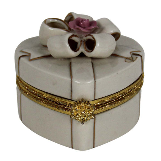 Lenox Treasures Of The Heart Porcelain Hinged Trinket Box Thumbnail