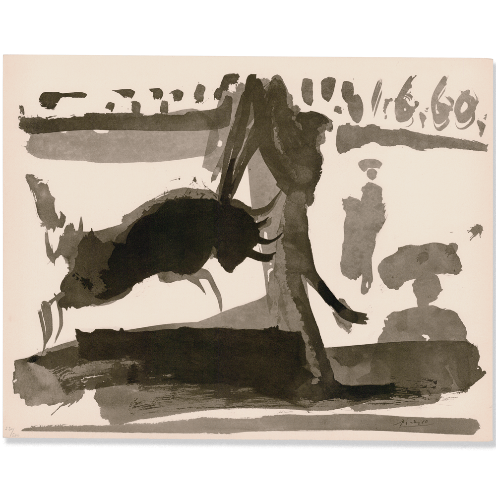 Pablo Picasso: Les Banderilles, from Toros, 1960