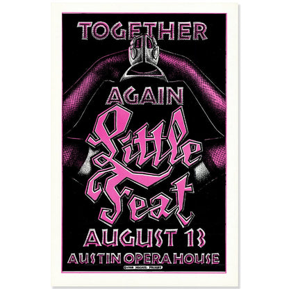 Little Feat: Let it Roll Tour 1988, Original Poster Art Gold & Silver Pawn Shop