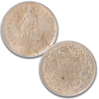 Lot of 50 Vintage Switzerland Franc Helvetia .835 Silver Coins
Gold & Silver Pawn Shop
