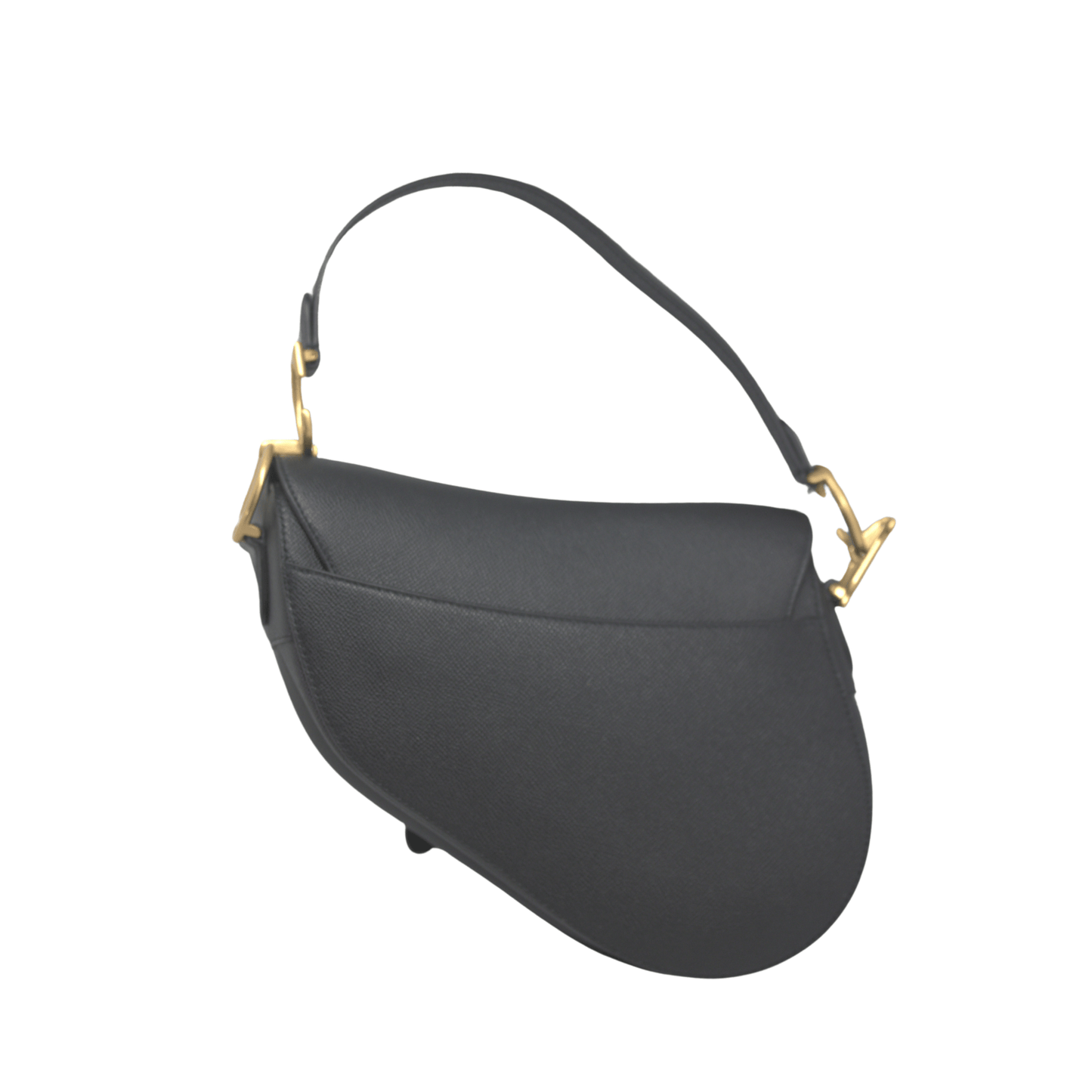 Christian Dior Black Saddle Handbag