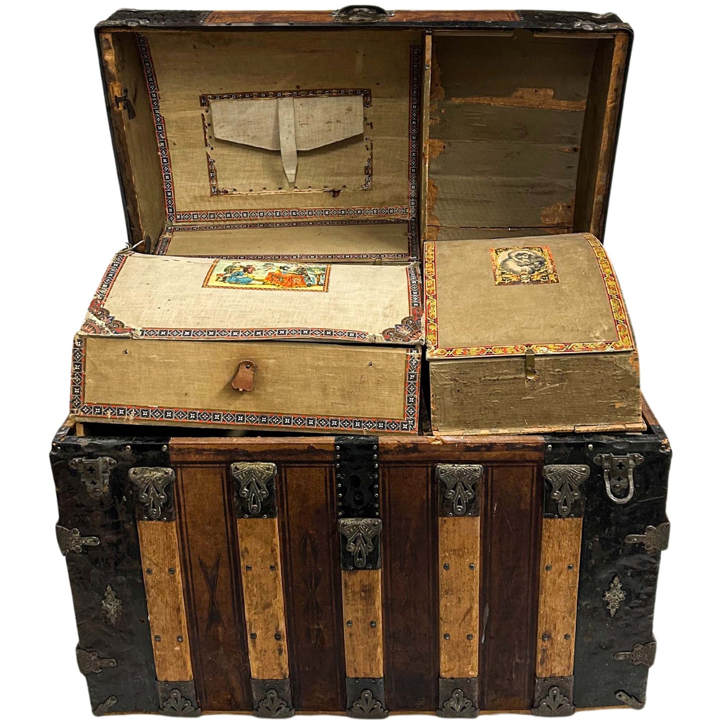 Victorian Dome Top Steam Trunk Extra