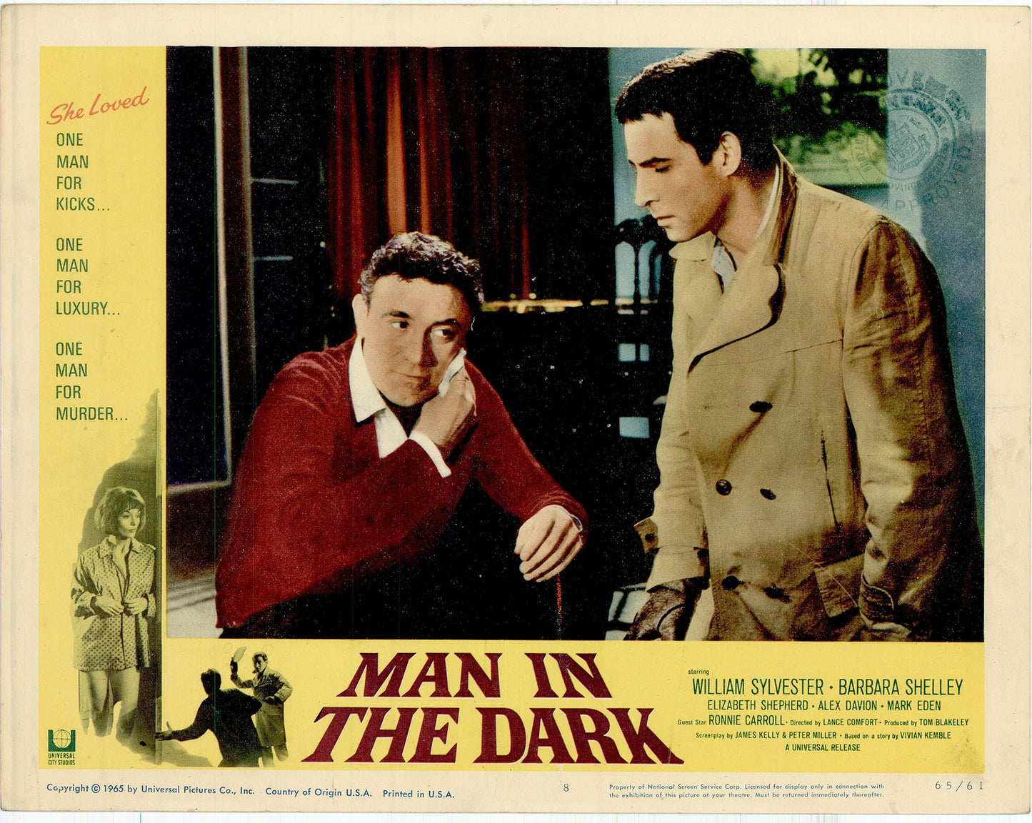 Man in the Dark Movie Lobby Card