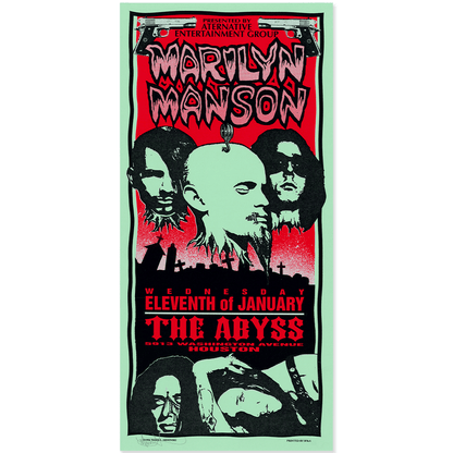 Original Marilyn Manson Concert poster by Mark Arminski