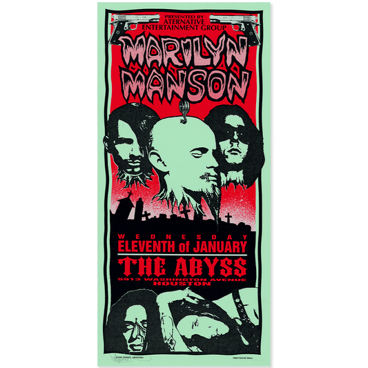Original Marilyn Manson Concert poster by Mark Arminski