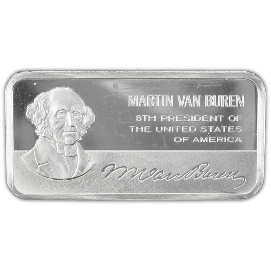 Martin Van Buren Sterling Silver Bar (Read Description) Gold & Silver Pawn Shop