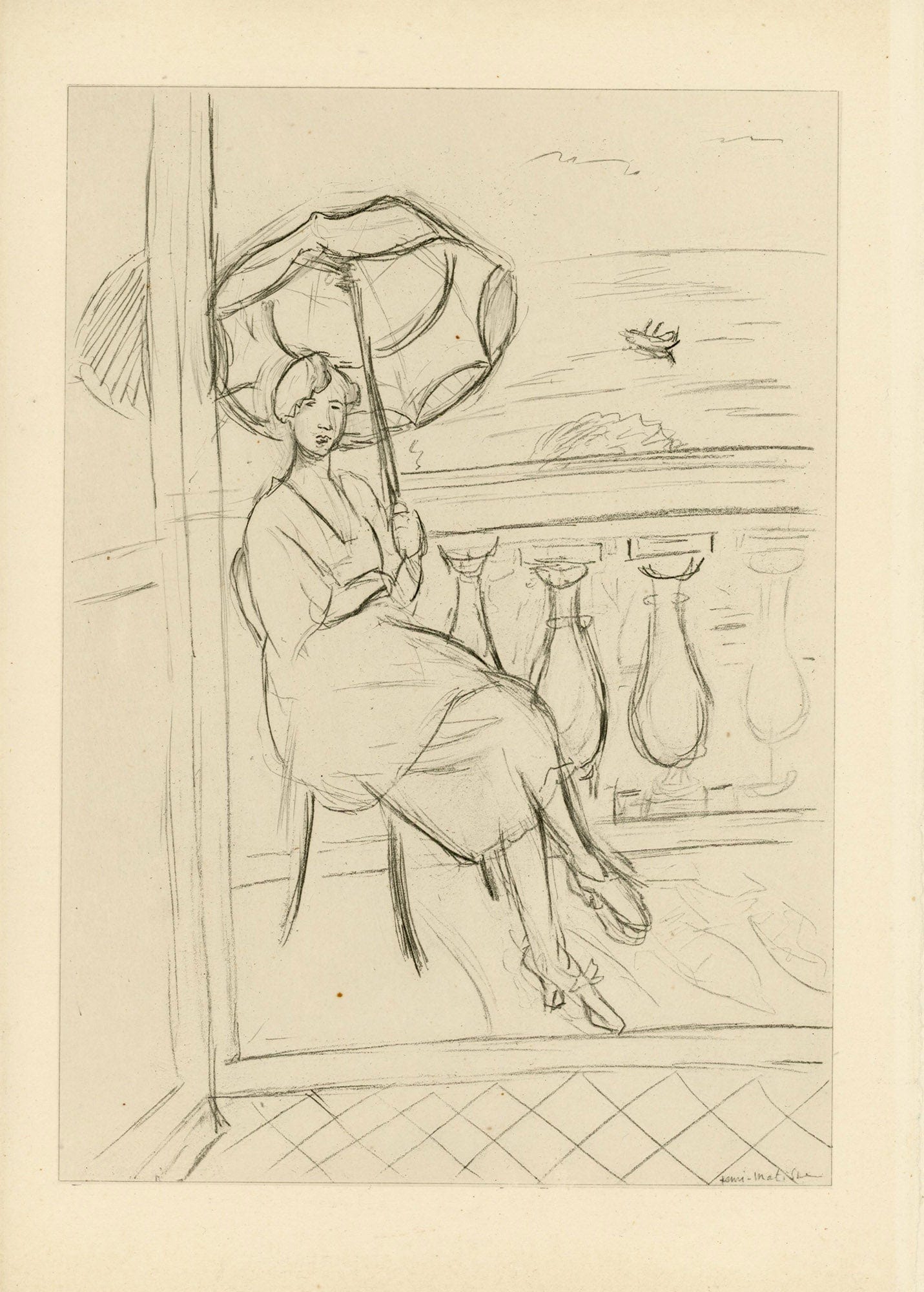 Henri Matisse - Planche III From "Cinquante Dessins"