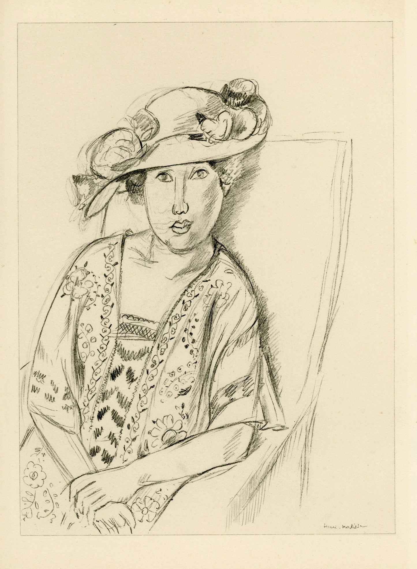 Henri Matisse - Planche V From "Cinquante Dessins"
