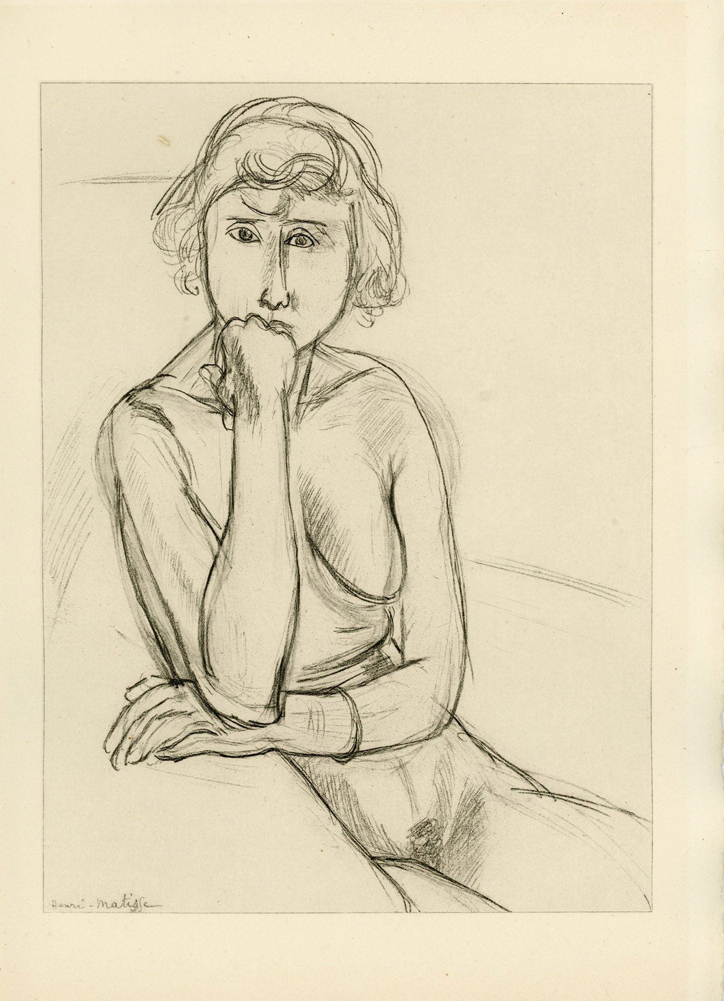 Henri Matisse - Planche XXIII From "Cinquante Dessins"
