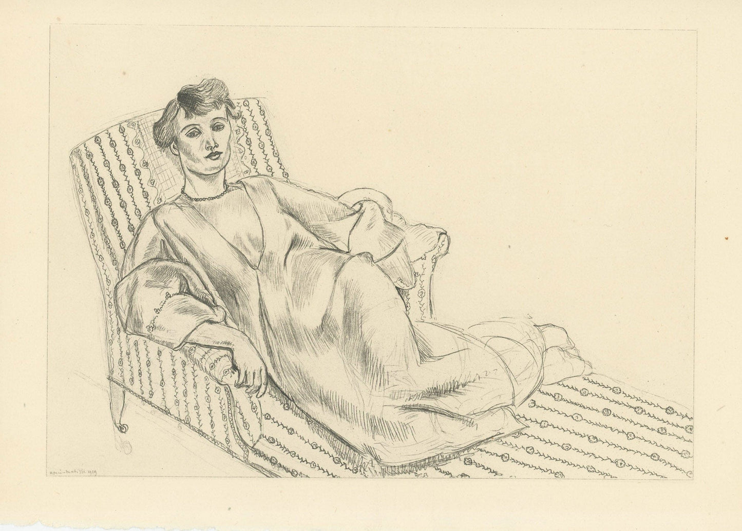 Henri Matisse - Planche XX From "Cinquante Dessins"