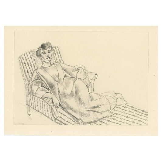 Henri Matisse - Planche XX From "Cinquante Dessins"