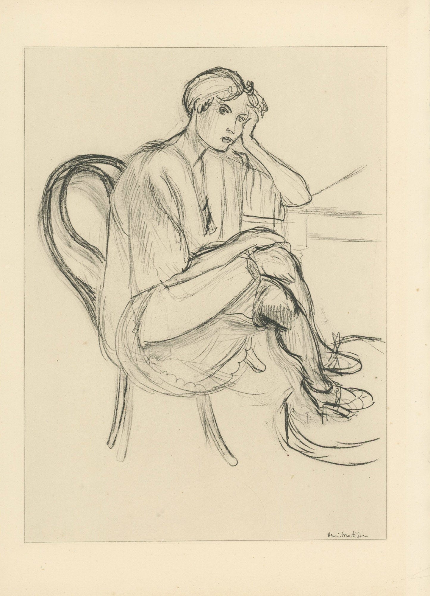 Henri Matisse - Planche IX From "Cinquante Dessins"