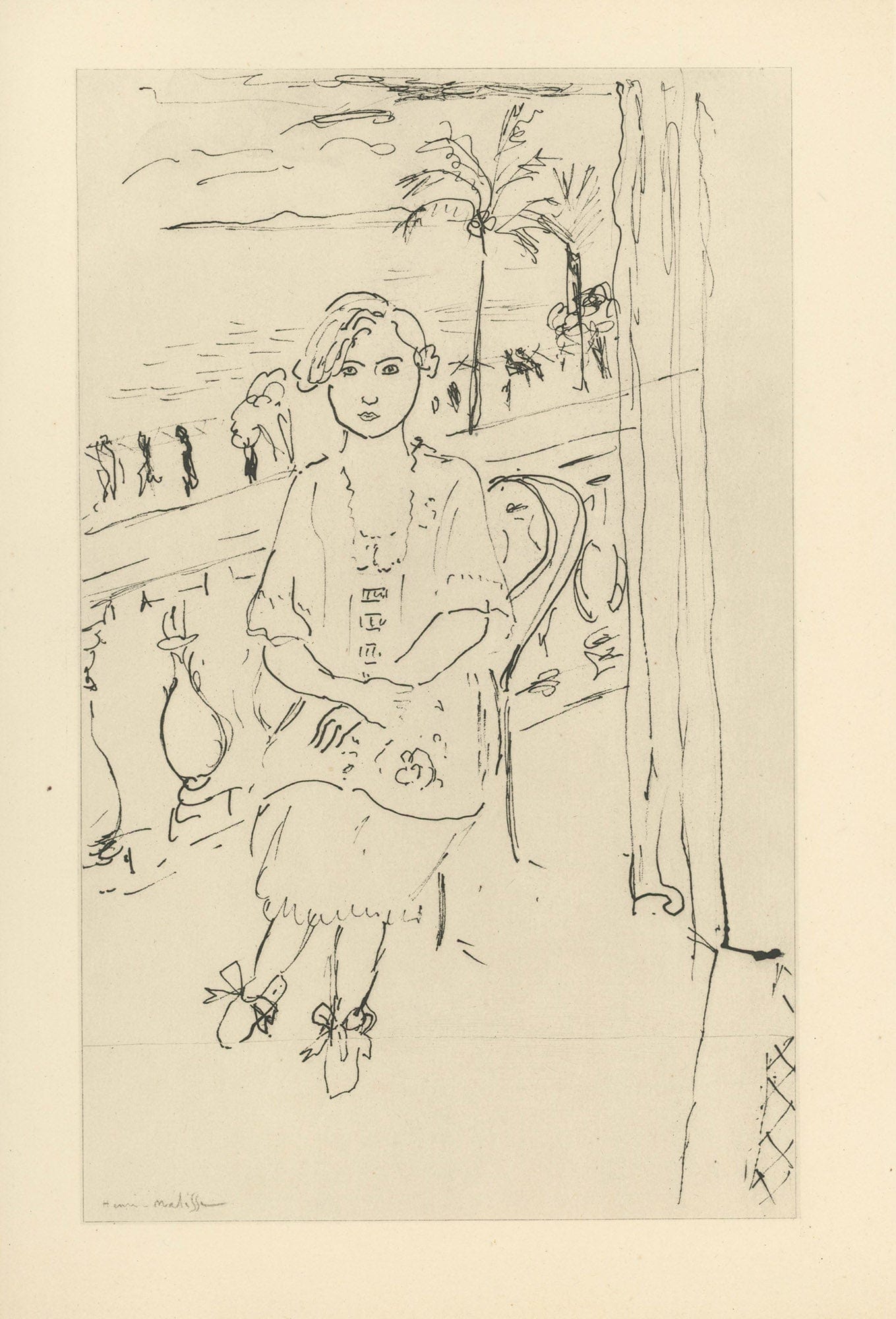 Henri Matisse - Planche VI From "Cinquante Dessins"