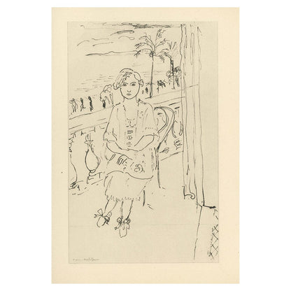 Henri Matisse - Planche VI From "Cinquante Dessins"