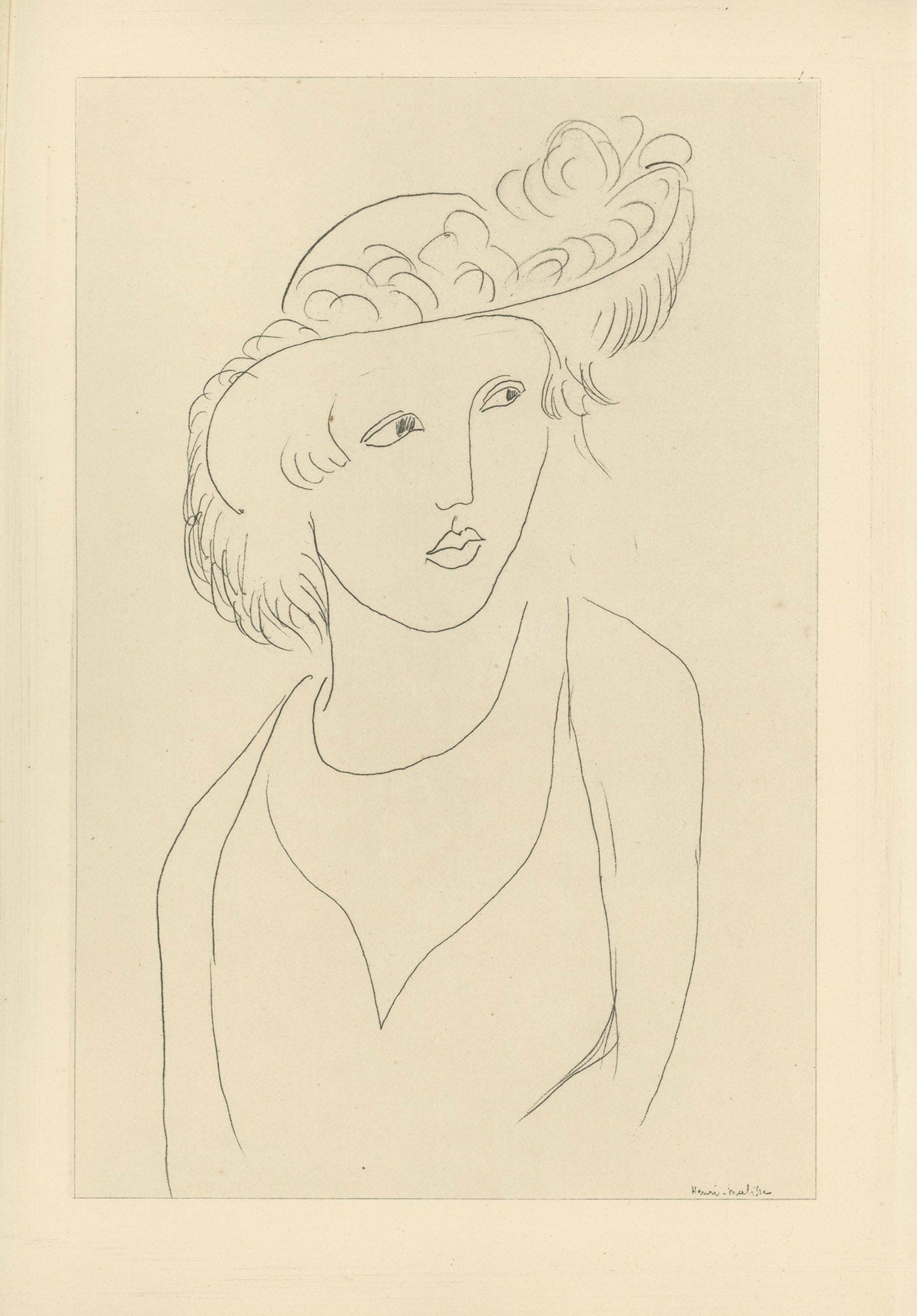 Henri Matisse - Planche XXXIII From "Cinquante Dessins"