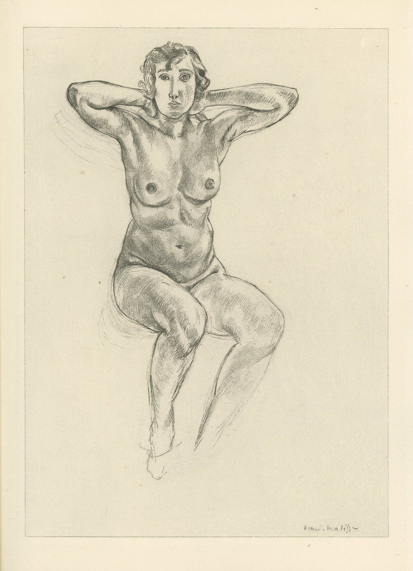 Henri Matisse - Planche XLII From "Cinquante Dessins"
